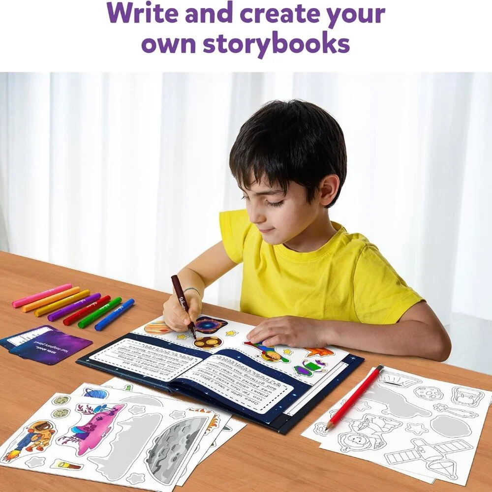 New Skillmatics My Storybook Art Kit Space Story Writing Stickers Creative Writi